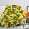 Couvertures d'automne hivernale couverture ananas de serviette mince canapé de serviette couvre à genoux microfibre solide
