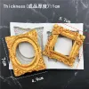 Moulds DIY Mirror Fondant Cake Decorating Tools Frame Cupcake Chocolate Wedding Cake Border Silicone Molds Kitchen Baking Moulds Soft