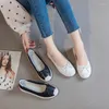 Casual schoenen promotie bowknot cowhide modieuze vrouwen platte lente zachte zool slijtage niet-slip comfortabele loafers