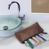 Organizador de bolsas cosméticas Pouch impermeable Multifuncional Bolsa de aseo portátil Portes Afeición de gran capacidad PU MABRA MUBIENTES Mujeres