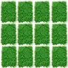 12pcs 24x16 Panneaux de buis artificiels Plant de haies topiaire fausse fausse herbe verte de paroi de la haie florale 240415