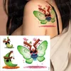 Transfert de tatouage Autocollant tatouage Tattoo Enfants Tatouos Enfants Animaux Tatouage Panda Bear Flamingo Faux Tatoo Child Forest Tattoo Tatoo Couleur d'eau ARM 240427