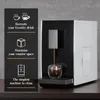 McIlpoog CM01 Super Autimatic Espresso Machine, feijão para copo Máquina de café expresso totalmente automática com moedor, cafeteira de tela de toque fácil de usar.