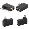 Micro -Adapter USB 2.0 Weiblich von männlichem Mikro -OTG -Netzteil 2018 Port 90 Grad Links 90 rechtwinkelte USB -OTG -Adapter