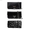 SAC Zadig Voltaire Style 7 Pochette Rock Swing Your Wing Wing Tote torebka ramię Man oryginalny skórzany zadig wooltaire torba skrzydła 5743