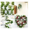 Decorative Flowers 1Pcs 200Cm Green Silk Artificial Garland Hanging Plants Vine Leaves Home Party Rooftop Wedding Garden DIY Decoration