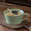 Tassen täglich Gebrauch Wasser Tasse Dekorative Griff Milch Kaffeetassen Konzentrieren Sie Home Becher Keramik Keramik Frühstücksbüro