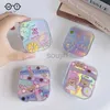 Kontakta lins Tillbehör 2023 Super New Laser Cover Contact Lens Case Box Ins Colored Lenss Container Beauty Lens Storage Box Travel Set Gift Girl D240426