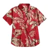 Mäns casual skjortor överdimensionerade herr Hawaiian skjorta mode casual knapp hawaii tryck strand kort ärm snabb torr toppblus s-5xl 240424