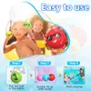 Färgglada vattenballonger 6-pack återanvändbar vattenboll solglasögon ballong för utomhus sommar rolig familj pool leksak för barn 240410