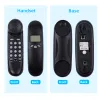 Accessories Mini Trimline Corded Phone Fixed Telephone Desk Landline Phone Wall Mountable with Display Caller ID Redial for Hotel Office