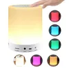 Lecteur de haut-parleur Bluetooth sans fil portable touche lampe à table de nuit LED LED colorée pour Better Sleeps8295838