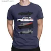 T-shirts voor heren Auto Design Fun Heren T-shirt Casual O-Neck 100 katoen modieuze korte mouwen T-shirtq240426