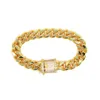 Cavigliere oro color hip hop rock women anklet micro pave