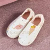 Womens Winter Nonslip Soft Bottom Bedamt Fruit Home Postpartum Stor storlek Bomulls tofflor Storlek 36-41 GAI-3 85