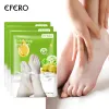 Pieds Efero 6pair exfoliant les masques de pied Pédicure chaussettes exfoliation pour pieds masques peetre de déménagement de peau morte.