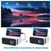 Projectoren YT500 Wireless Connection Mobile Portable Mini Projector HD Small Home Theatre Handheld Holiday Gifts Verjaardagsgeschenken