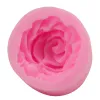 Molds 1 stcs Bloembloei Rose vorm Siliconen Fondant Soap 3D Cake Molds Cupcake Jelly Candy Chocolate Decoratie Bakgereedschap Mallen