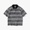 POLOS Men's Summer Cityboy Stripe Wax Print Tshirt Men Camiseta de manga corta Vintage Camiseta Camiseta Camiseta Man