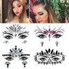 SOA1 Tattoo Transfer 3D Diamond Hearprow Sticker Halloween Makeup Shiny Rhinestons Face Jewelry Tattoo Tatto Self Diy Diy Music Music Festival 240427