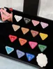 Multicolor Letter Brosch Women Men Leather Triangle Brooches Suit Lapel Pin Fashion Jewelry For Gift Party9968988