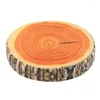 Kudde Kast Cylinder Tree Stump Formed 3D Fruit Pall Slice Memory Foam Doll Seat Pad Home Decor