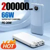 Банки питания сотового телефона 50000MAH Power Bank Super Fast зарядка 66 Вт сверх большой емкости мобильной мощности внешняя батарея iPhone 15 14 Samsung New 240424