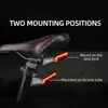 Meilan X5 Bicycle Rear Light Bike Remote Wireless Turn Signal LED Beam USB Chargeable Cycling Tail 240422