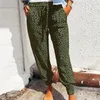 Damesbroek Oversize Casual Women Trousers Jogger Spring Summer volledige lengte Harem Fashion Leopard Print High Taille