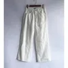 Jeans femminile a vita alta dritta sciolta bianca larga slim e alti pantaloni casual all-match