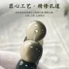 Natural Old Chen Seed White Jade Bodhi Root Student Ink Handstring Female Finger Twist Spela Male Buddha Bead Amulet Armband 240424