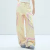 Women's Pants Overalls Clothes Summer American Fashion Brand Trousers Star Rendering Graffiti Design Sense Casual Loose Wide-Leg