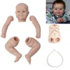 20inch bebe Reborn Doll Realist Newborn tissu Corps non contraigné des pièces de poupée inachevées bricolage Blank Doll Kit Toys for Children Gifts Q253F