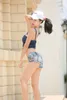 Dames shorts dames sexy gesneden denim jeans shorts boog mini hot pants clubkleding y240425