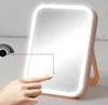 Compact Mirrors Makeup Mirror With Led Light Dressing Table USB Charging Fill Desktop Folding Portable Make Up Ligh8870021