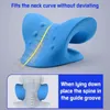 Neck Shoulder Stretcher Relaxer Cervical Chiropractic Traction Device Pillow for Pain Relief Spine Alignment Gift 240416