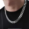 Strands Mens Smooth Hip Hop Cuban Chain Bracelet Short Fat Necklace 240424