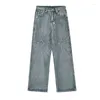 Heren jeans 2024 schurkenclub geen tag denim rits slim fit rechte broek katoenen broek comfort casual maat s-xxl #u52