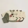 Clothing Sets Baby Clothing Set Toddler Girls Clothes Suit Graffiti Blouse and Pants 2 Pcs H240509