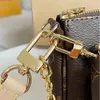 Multi Pochette Akcesoria Crossbody Bag Fashion Damskie torebki na ramię luksusowa torebka torebka brązowy kwiat designer męski klasyczne torby na skórzane sprzęgło