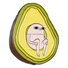 Pendants Pink Little Monster Avocado Coffee Cup Earth Love Pin Broche Badge et femmes Sac à dos Sweater Accessoires Bijoux Drop Dhwpg