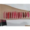 Lip Gloss 12PCS in 1 KY Matte Liquid Lipstick Kit Langstante fundering Make-up Lipgloss Set Nit-Stick Cup Drop Delivery Health Beaut Ot3pn