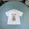 Round Pesh Neck de manga curta Childrens T-shirt penteado Cotton Kids Designer Rous Boys Girls Tshirts Roupas de bebê sem pilling sem desbotamento 100-160 CSD2404264