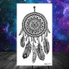 TATTOO TRASFERIMENTO MANDALA NERA DREAM Catcher Tatuaggi temporanei per donne Girls CORCHI FARCHIO TATOO FEATURE FINORE REAListica Tatuaggio FALSO PICCOLO AVOLO 240427