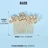 Headpieces Fashion Crystal kralen Premium Hair Comb Handmade Rhinestone Bridal Headpiece sieraden voor vrouwelijke accessoires