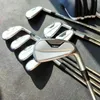 Golf Club Mens Iron 200 Irons Set 456789P48 Wedges Tour Long Distance Forged Face With Shaft och Headcover 240422