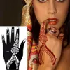 Tattoo Transfer professionelles Hochzeitswerkzeug Hand Fuß Tattoo Henna Schablone Körperkunst Aufkleber Tattoo Schablone Vorlage 240427