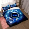 Oreiller astro bot mignon de lit de dessin animé ensemble de couette ensemble simple lit double lit king size set enfants adultes chambre couvre-couverture couvercle tai-oreiller