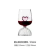 Outils de bar rose amour cristal en verre rouge tasse ménage bobe bobe bobe de haute valeur cadeau de mariage 240426