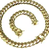 Wholesale Choker Miami Cuban Chain moissanite chain men necklace 10k 14k Gold cuban link chain fashion jewelry necklaces